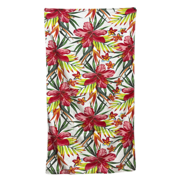 Toalla De Playa Velour Flores