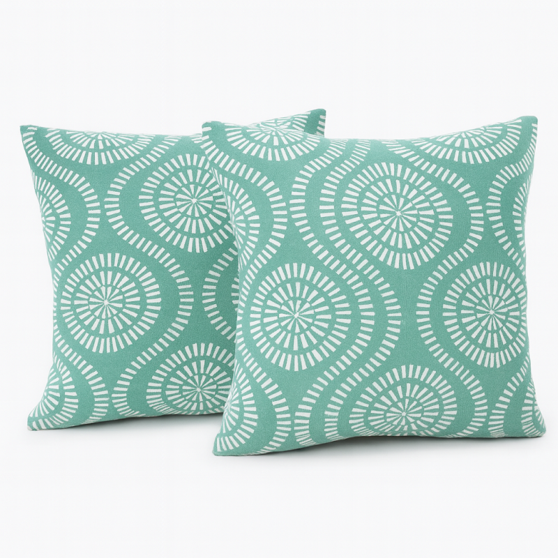 PACK 2X1 Cojin Estampado 45X45 Verde 1 PACK 2X1 Cojin Estampado 45X45 Verde