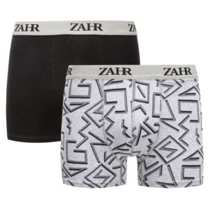 Pack de 2 Boxers Negro y Estampado
