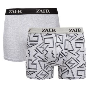 Pack de 2 Boxers Gris y Estampado