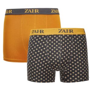 Pack de 2 Boxers Naranjo y Estampado