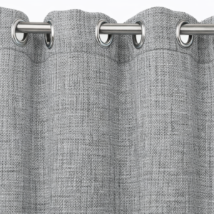 SET 2 CORTINAS TIPO LINO PIEDRA