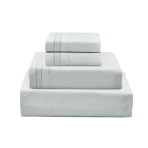 JUEGO DE SABANAS 100% ALGODÓN 200 HILOS GRIS LISAS  KING