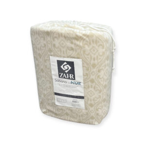 JUEGO SABANAS DE POLAR ESTAMPADAS BEIGE 1.5 PLAZA
