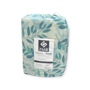 JUEGO SABANAS DE POLAR ESTAMPADAS TURQUESA 1.5 PLAZA