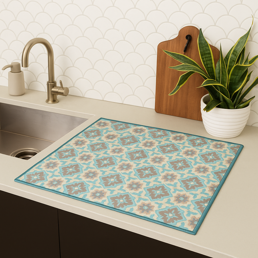 PAÑO SECAPLATO ACOLCHADO TURQUESA 1 PAÑO SECAPLATO ACOLCHADO TURQUESA