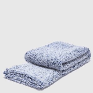 MANTA SHERPA ESTAMPADA AZUL