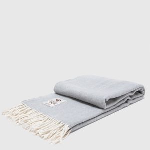 MANTA CHALON DE LANA ESCOCES GRIS CLARO