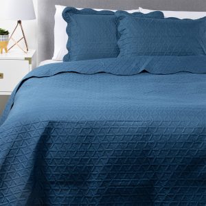 CUBRECAMA COLOR ULTRA 2 PLAZAS AZUL