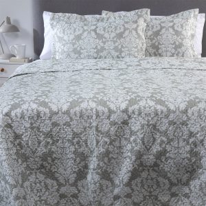 CUBRECAMA ESTAMPADO ULTRA 2 PLAZAS GRIS