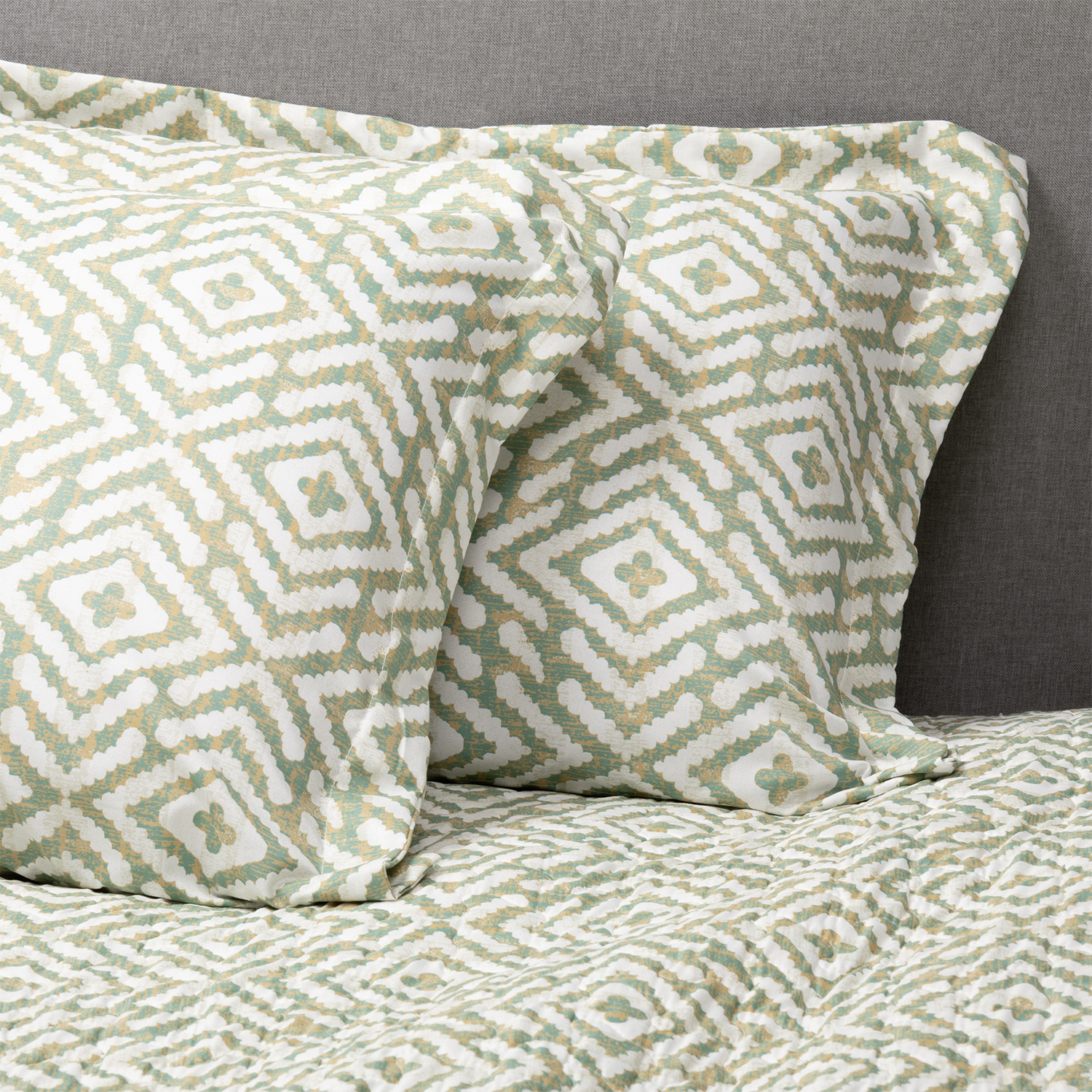 CUBRECAMA SHERPA ESTAMPADO KING VERDE 4 CUBRECAMA SHERPA ESTAMPADO KING VERDE - Imagen 4