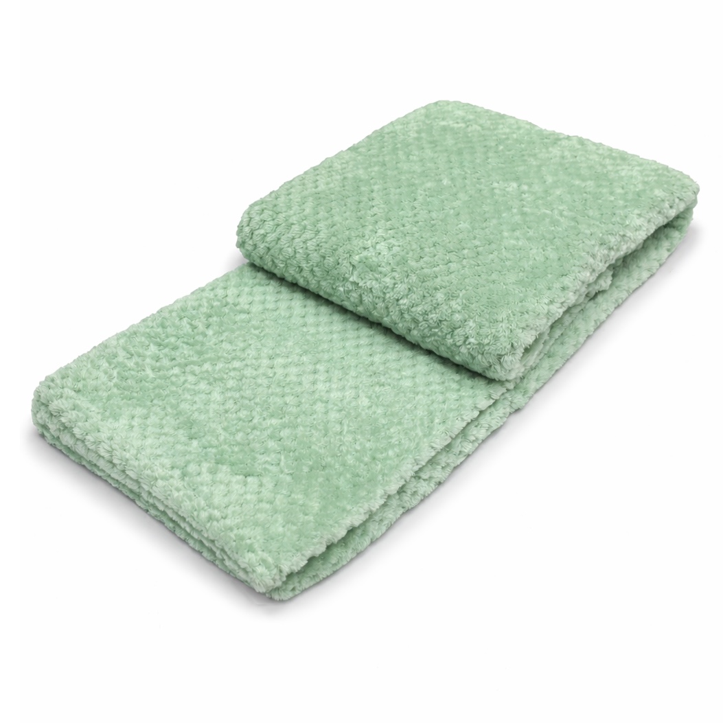 MANTA JACQUARD BOUCLE VERDE 2 MANTA JACQUARD BOUCLE VERDE - Imagen 2