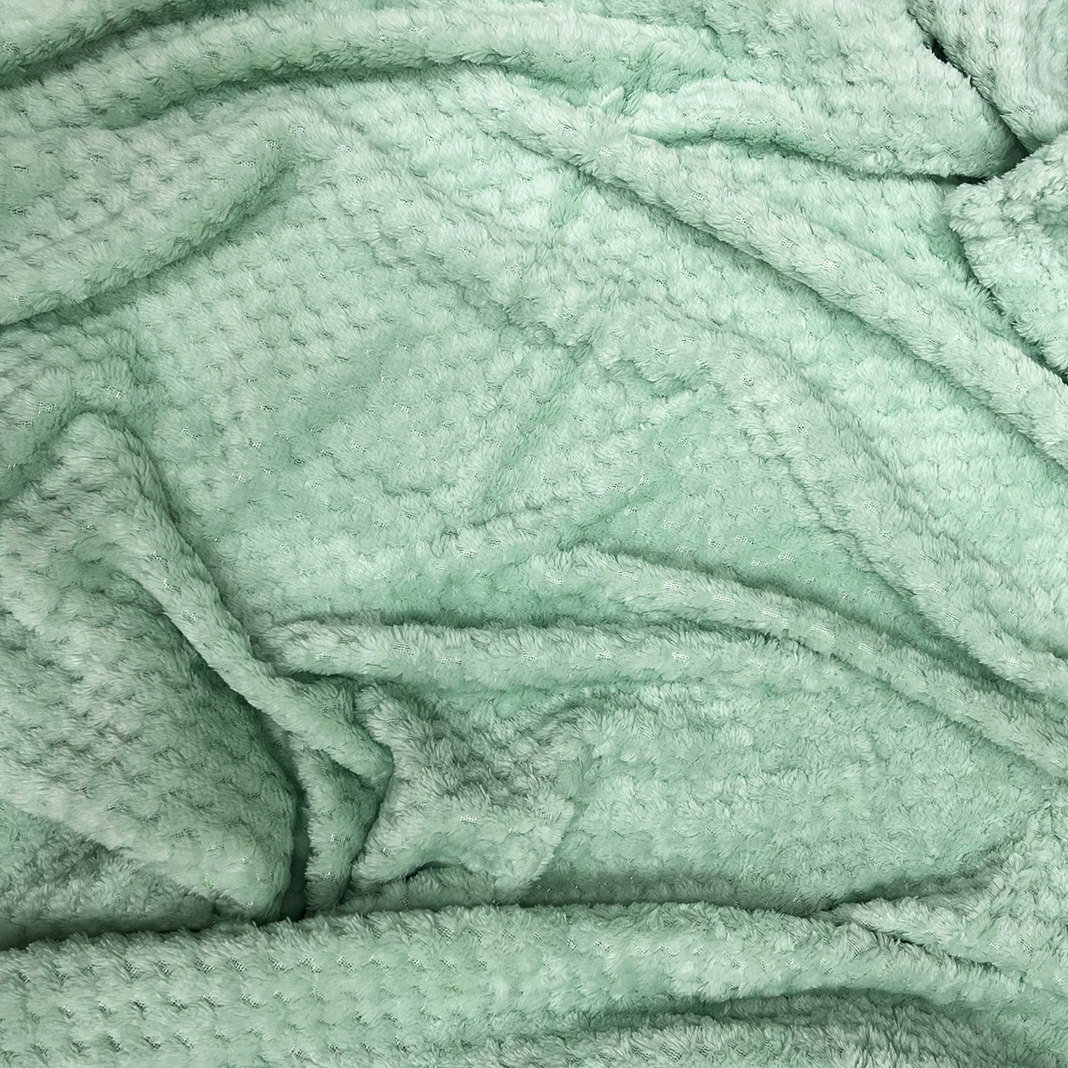 MANTA JACQUARD BOUCLE VERDE 3 MANTA JACQUARD BOUCLE VERDE - Imagen 3