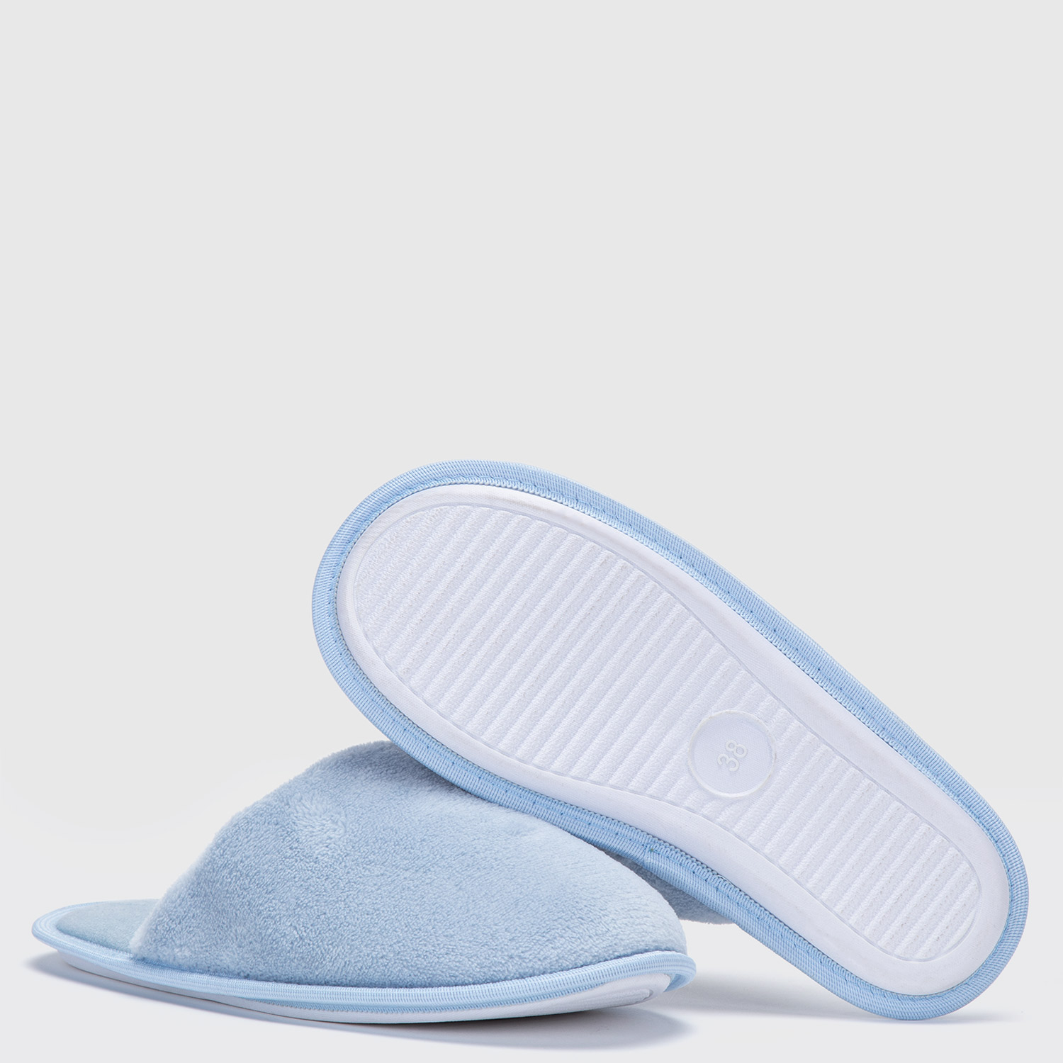 BATA Y PANTUFLAS CELESTE S/M 3 BATA Y PANTUFLAS CELESTE S/M - Imagen 3