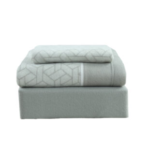 JUEGO SABANAS DE POLAR ESTAMPADAS GRIS 1,5P