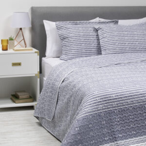 CUBRECAMA ESTAMPADO KING AZUL