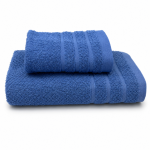 TOALLA BAÑO BRODERI CON RELIEVE AZUL
