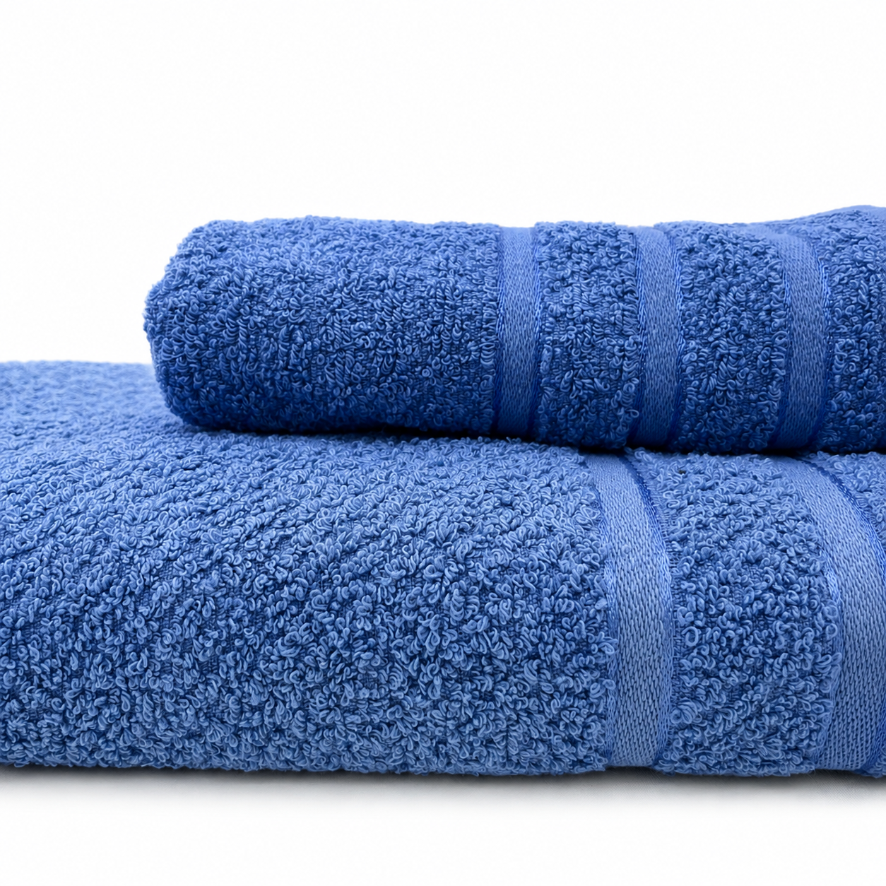 TOALLA BAÑO BRODERI CON RELIEVE AZUL 2 TOALLA BAÑO BRODERI CON RELIEVE AZUL - Imagen 2