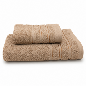 TOALLA BAÑO BRODERI CON RELIEVE BEIGE