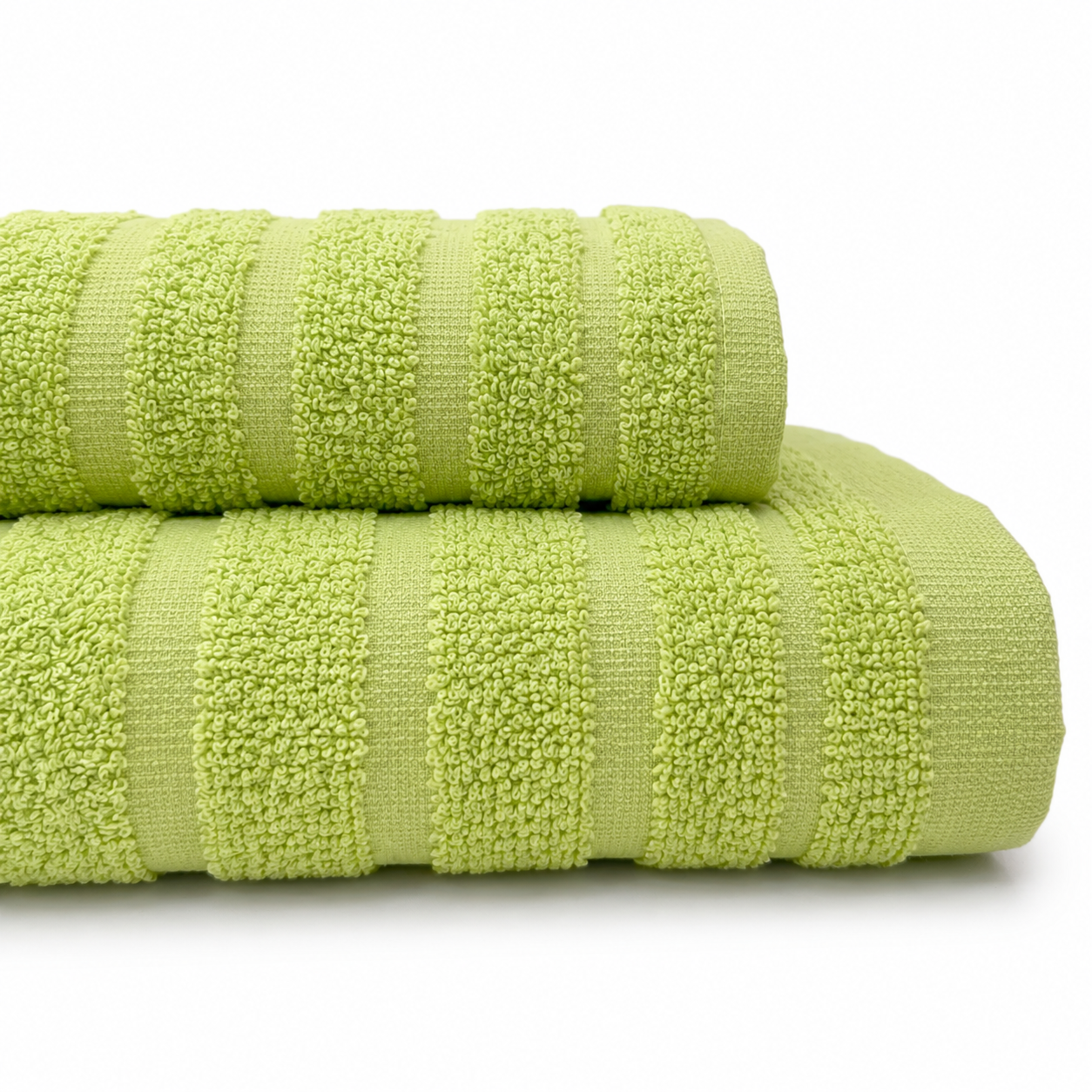 TOALLA BAÑO BRODERI LISO VERDE 2 TOALLA BAÑO BRODERI LISO VERDE - Imagen 2
