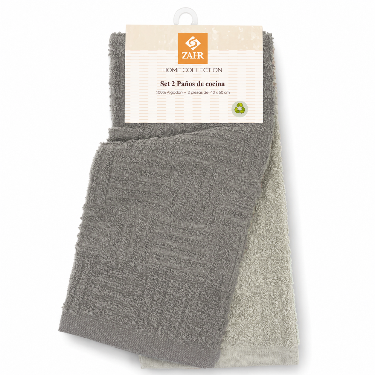 SET 2 UNIDADES PAÑO PANAL LISO GRIS 1 SET 2 UNIDADES PAÑO PANAL LISO GRIS