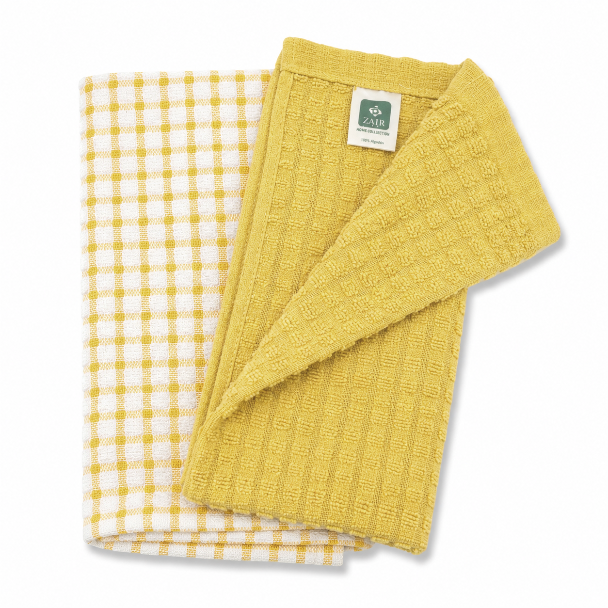 SET 2 UNIDADES PAÑO PANAL AMARILLO 2 SET 2 UNIDADES PAÑO PANAL AMARILLO - Imagen 2