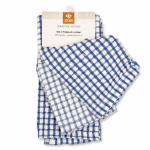 SET 3 UNIDADES PAÑO PANAL AZUL
