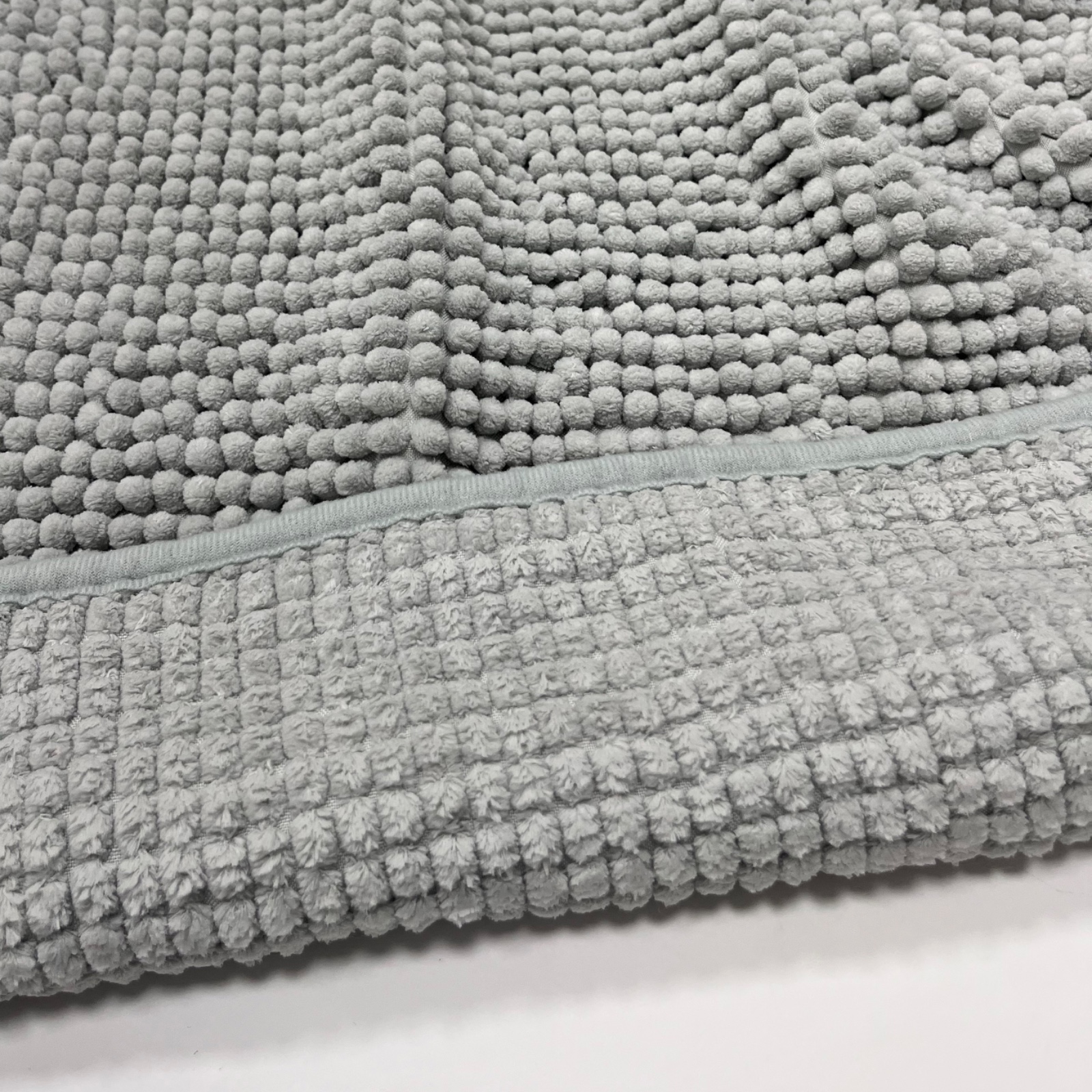 ALFOMBRA BAÑO CHENILLE CUBIERTA ANTIDESLIZANTE GRIS CLARO 1 ALFOMBRA BAÑO CHENILLE CUBIERTA ANTIDESLIZANTE GRIS CLARO