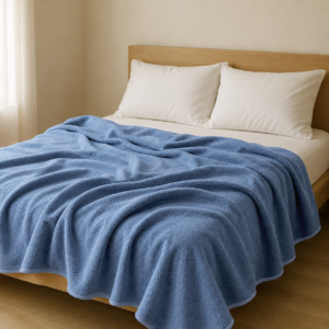 FRAZADA SHERPA 2P A AZUL
