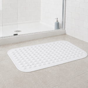 PISO DE BAÑO PVC OVALADO BLANCO